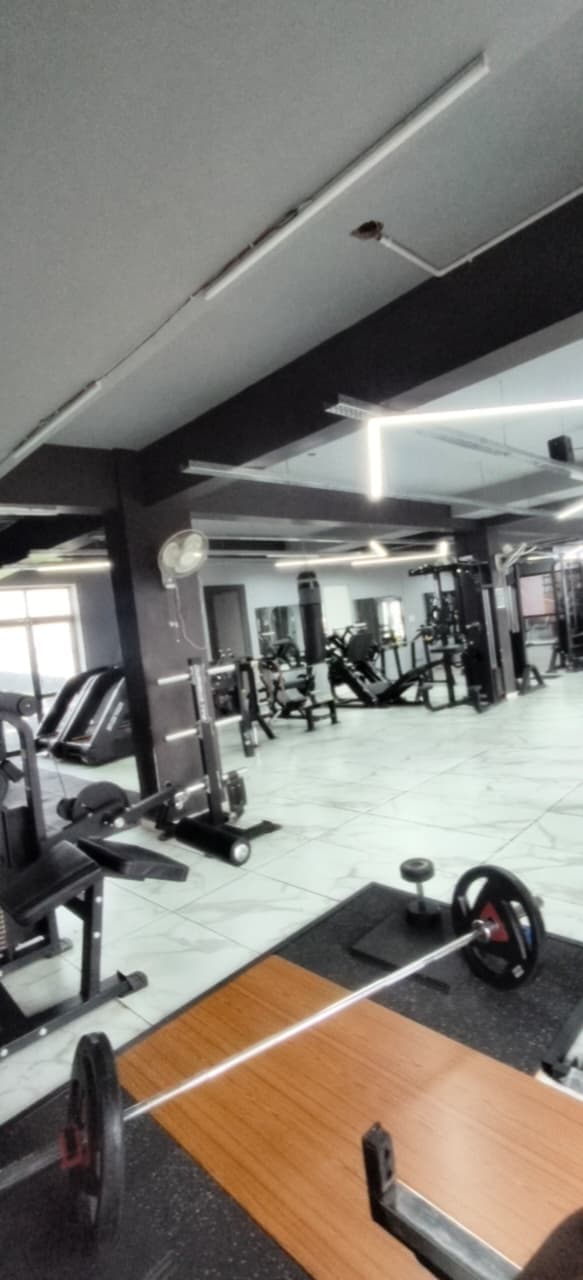 The Momai Fitness free weights area